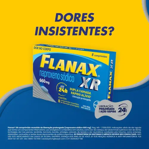 Flanax XR 660mg 8 Comprimidos