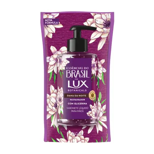 Refil Sabonete Líquido para as Mãos Lux Botanicals Essências do Brasil Dama-da-Noite 240ml