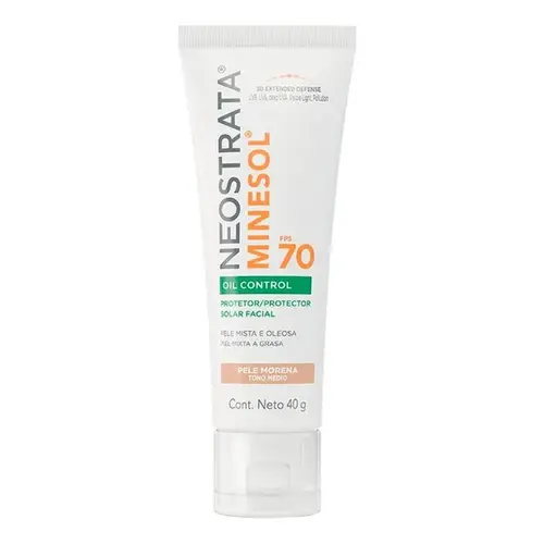 Protetor Solar Facial NeoStrata Minesol Oil Control Pele Morena FPS70 40g