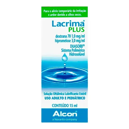 Colírio Lacrima Plus 1mg/ml + 3mg/ml 15ml