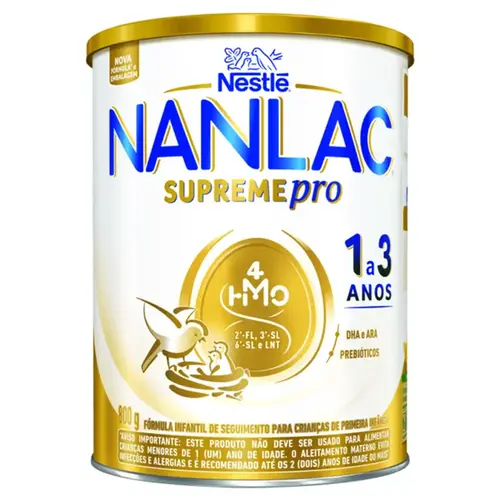 Fórmula Infantil NANLAC Supreme 800g - 1 a 3 Anos - Nestlé