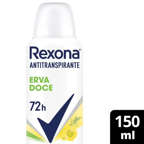 Desodorante Rexona Erva Doce Aerosol Feminino 150ml