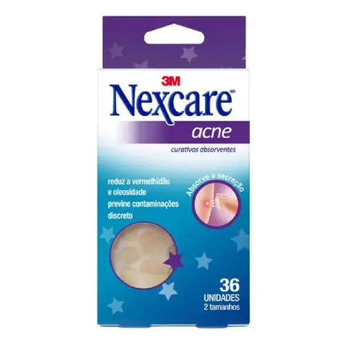 Curativos Absorventes para Acne Nexcare 36 Unidades