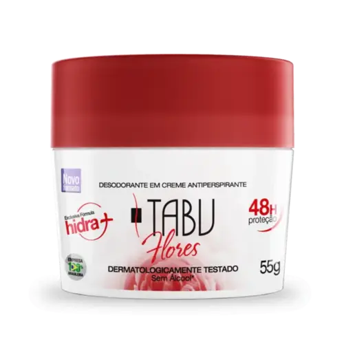 Desodorante Tabu Flores Creme Feminino 48g