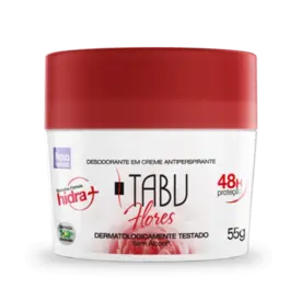 Desodorante Tabu Flores Creme Feminino 48g