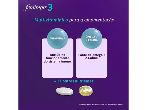 Femibion 3 - Amamentação (Após o Parto) - 28 Comprimidos e 28 Cápsulas