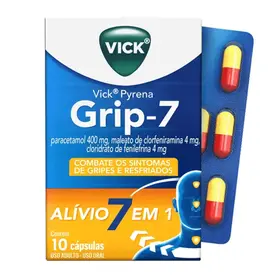 Vick Pyrena Grip-7 com 10 Cápsulas