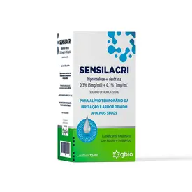 Sensilacri 3mg/ml + 1mg/ml Gbio Solução Oftálmica 15ml
