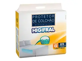 Capa Protetora de Colchão Descartável Higifral Tamanho G - 5 Unidades