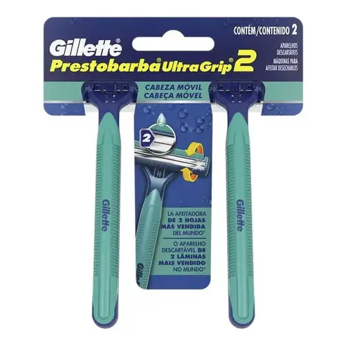 Aparelho de Barbear Gillette Ultragrip 2 Unidades