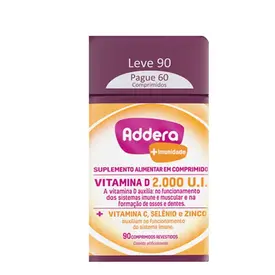 Polivitamínico Addera D3 2.000UI +Imunidade 90 Comprimidos