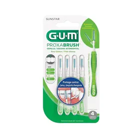 Escova InterDental Gum Proxabrush Fino Cônica 1.1mm 4 Unidades