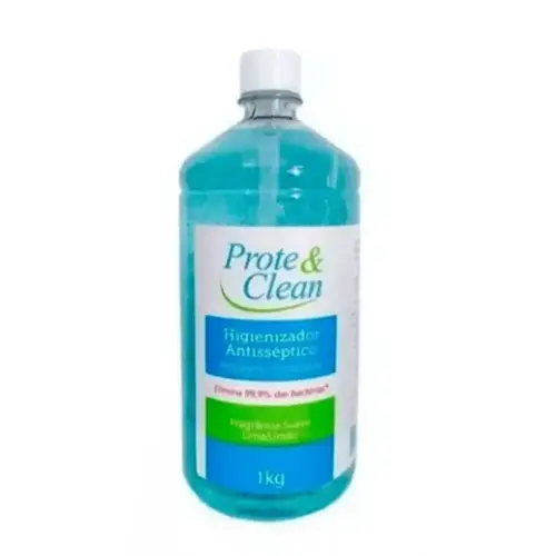 Álcool em Gel 70% Antisséptico Hidratante Prote & Clean - Fragrância Suave Limão 1kg