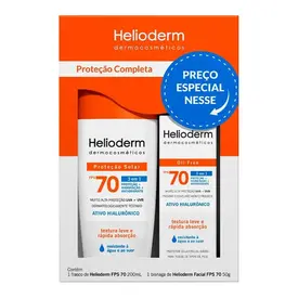 Kit Protetor Solar Corporal Helioderm FPS 70 200ml + Facial 50g