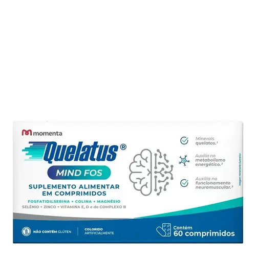 Suplemento Alimentar Quelatus Mind Fos 60 Comprimidos