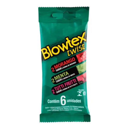 Preservativo Blowtex Twist com 6 Unidades