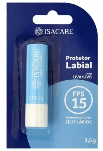 Protetor Labial Isacare FPS15 Sem Cor 3,5g