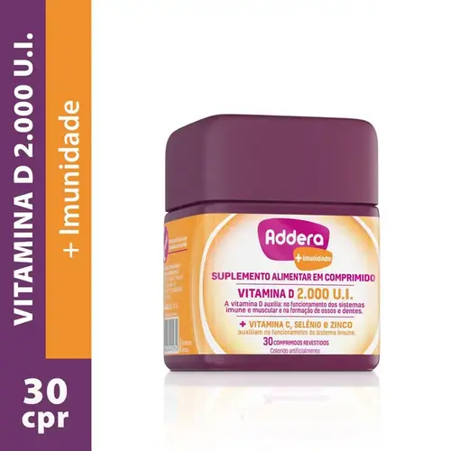 Addera + Imunidade 2000UI 30 Comprimidos Revestidos
