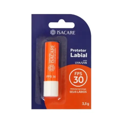 Protetor Labial Isacare FPS30 Sem Cor 3,5g