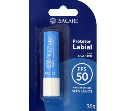Protetor Labial Isacare Sem Cor FPS50 3,5g