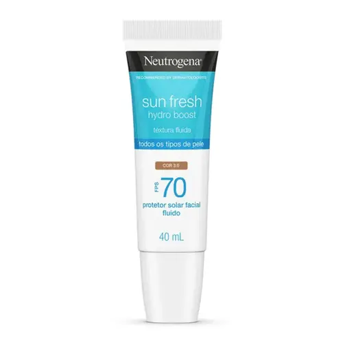 Protetor Solar Facial Neutrogena Sun Fresh Hydro Boost FPS70 Cor 3.0 40ml