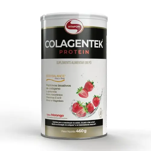 Colagentek Protein Morango - Vitafor 460g
