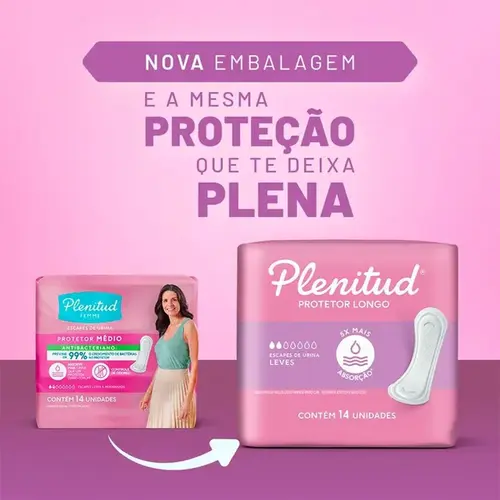 Absorvente Plenitud Femme Médio com 14 Unidades