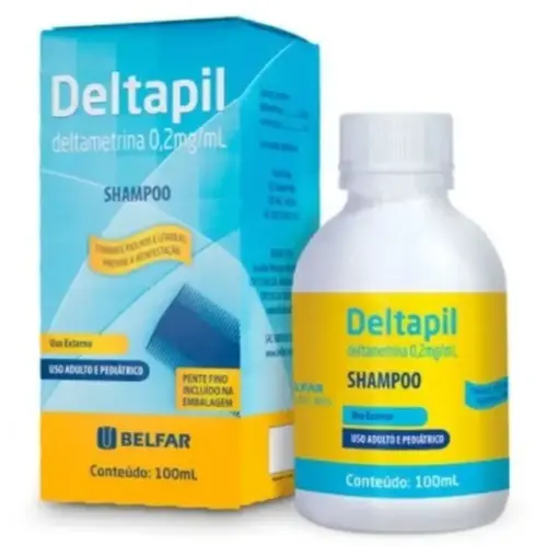 Shampoo Deltapil para Piolhos com Pente Fino Incluso 100ml