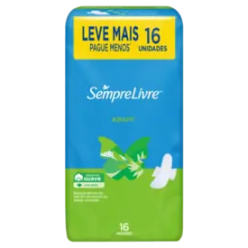 Absorvente Sempre Livre Adapt Suave com Abas 16 Unidades