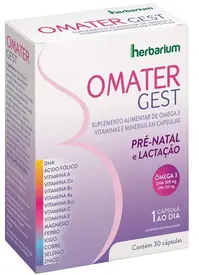 Suplemento para Gestante Omater Gest 30 Cápsulas