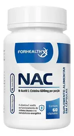 NAC - ForHealth N-Acetilcisteína 600mg 60 Cápsulas