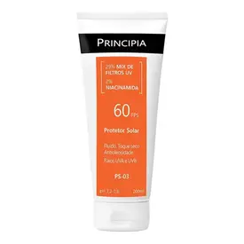 Protetor Solar Corporal Principia FPS60 Ps-03 Toque Seco Antioleosidade 200ml Fluido