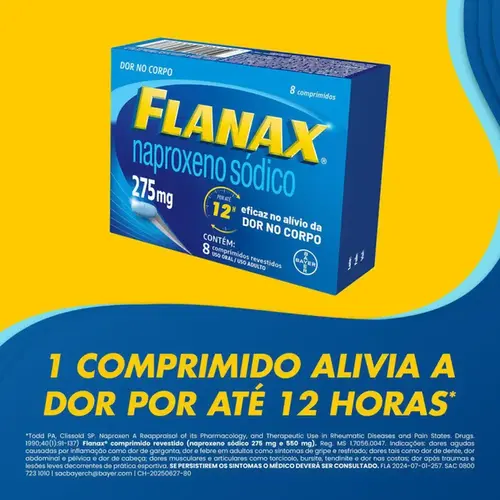 Flanax 275mg 8 Comprimidos