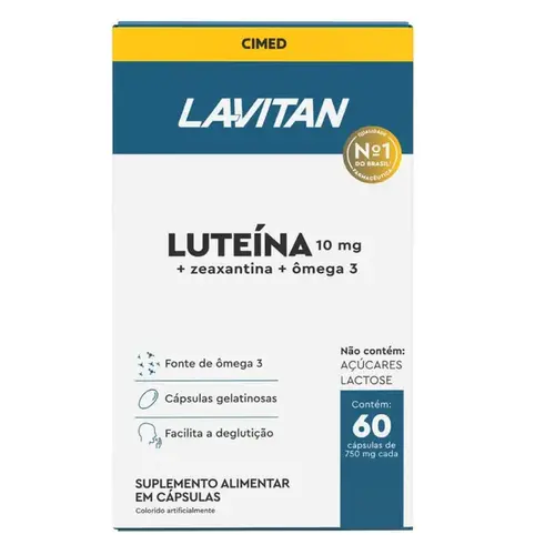 Lavitan Luteína 10mg com 60 Cápsulas