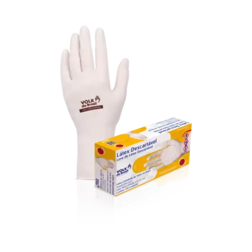 Luva de Latex Volk PP 100 Unidades