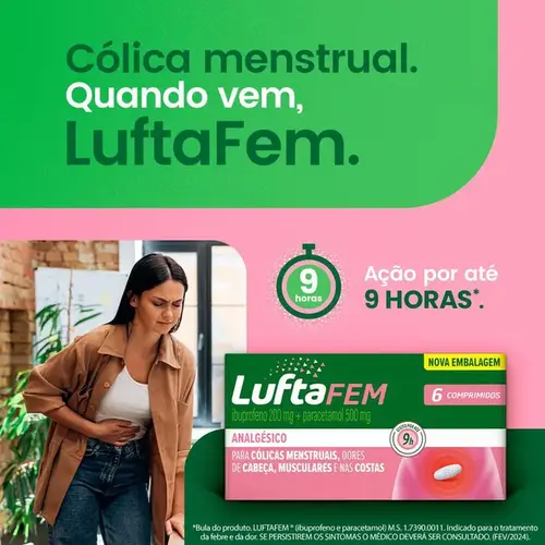 Luftafem 200mg + 500mg 4 Comprimidos
