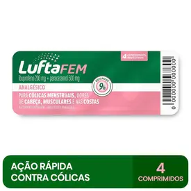Luftafem 200mg + 500mg 4 Comprimidos