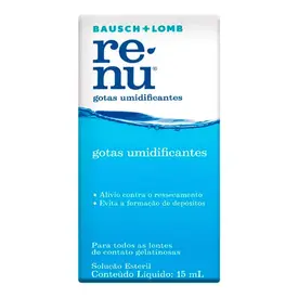Umidificante para Lentes Renu Bausch Lomb 15ml Solução Gotas