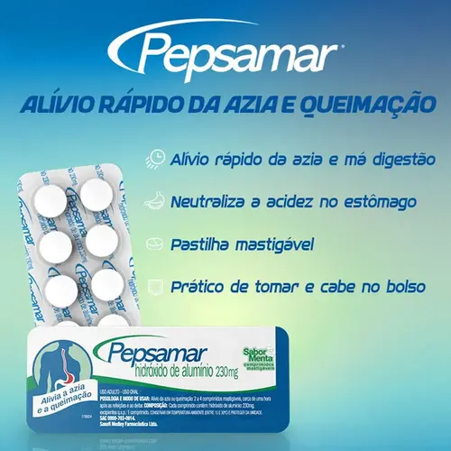 Antiácido Pepsamar 50 Comprimidos