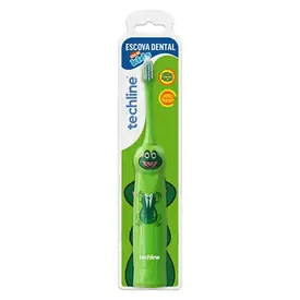 Escova Dental Elétrica Infantil Techline - Sapo Verde