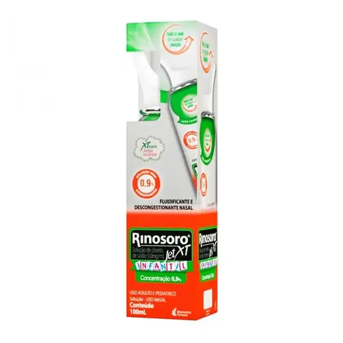 Rinosoro Jet Infantil 9mg/ml - Spray Nasal com 100ml