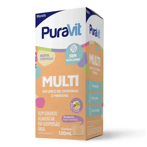 Suplemento Vitamínico Infantil Puravit Multi Xarope 120ml