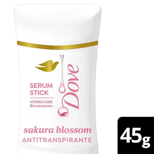 Desodorante Stick Dove Sérum Sakura Blossom Antitranspirante 45g