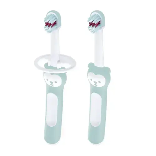 Escova de Dente para Bebês MAM Babys's Brush Azul 2 Unidades