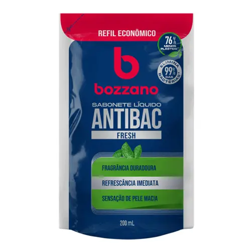 Sabonete Líquido Bozzano Antibac Fresh Refil 200ml