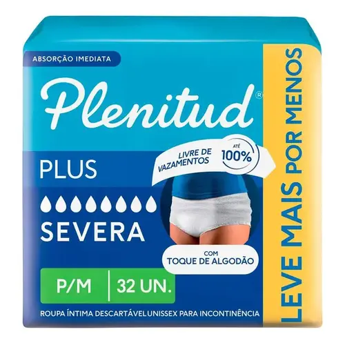 Roupa Íntima Plenitud Plus para M 32 Unidades