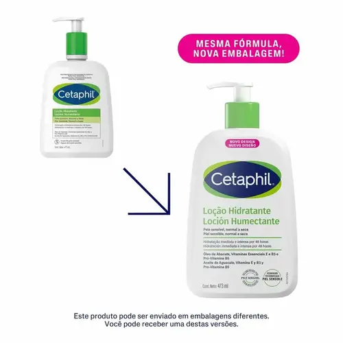 Loção Hidratante Cetaphil Pele Sensível, Normal a Seca 473ml
