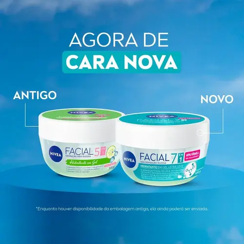 Hidratante Facial em Gel Nivea Ultraleve 7 em 1 - 100g