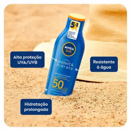 Protetor Solar Nivea Sun Protect & Hidrata FPS50 125ml