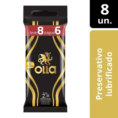 Preservativo Olla Lubrificado 8 Unidades